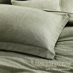 Monbix Full Size Comforter Set, Sage Green Bedding Comforter - Image 6