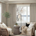 Extra Wide Curtains 84 Inches Long 60 Inch Width Burlywood Birch | Pinch by Twodrapes