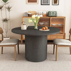 weselon Round Dining Table for 4, Modern Farmhouse Kitchen Table, 47 Inch Small by WelcometoFurnitureSalon