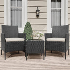 GarveeLife 3 Piece Patio Furniture Set, Rattan Outdoor Furniture by GarveeLife