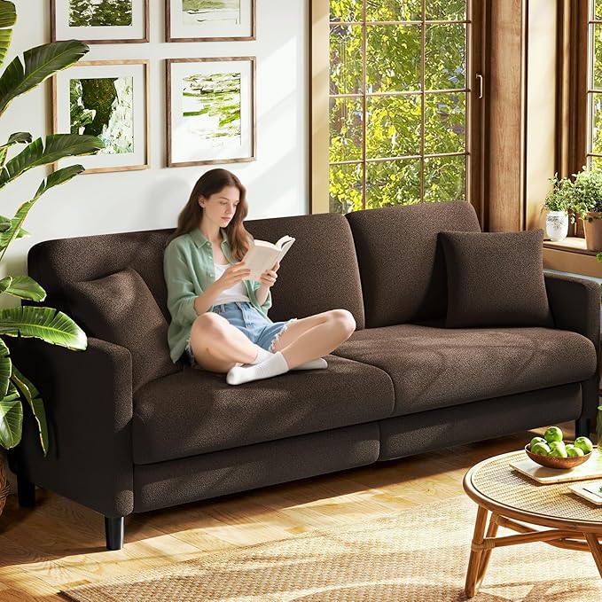 Welzona 83" Couches for Living Room, Teddy Sofa Couch, Comfy Sofas for Living by WelzonaDirect