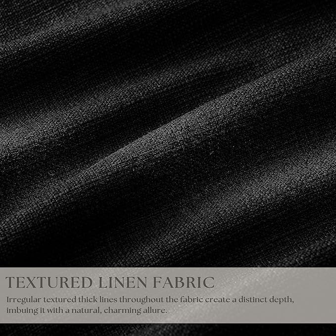 Black 100 Inch Pinch Pleated 100% Blackout Curtains - Image 3