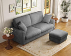 Kidirect 70in L Shaped Couch, Modular Sofa No Tool Assembly, Comfy Sectional by Kidirect
