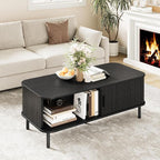 ONBRILL 47.2 Inch Mid Century Modern Coffee Table - Image 3