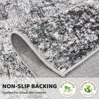 DMOYEST Washable Runner Rug for Hallway: 2x6 Neutral Modern Abstract Low Pile - Image 7