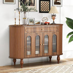 XUZENEST 47'' Fluted Sideboard Buffer Cabinet by XUZENEST