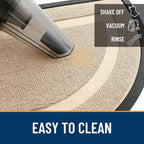 OLANLY Half Circle Front Door Mat Outside 33x21 All-Season Rubber Doormat | - Image 5