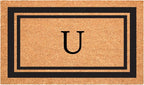 Calloway Mills 152962436U Black Border 24" x 36" Monogram Doormat by Callowaymills