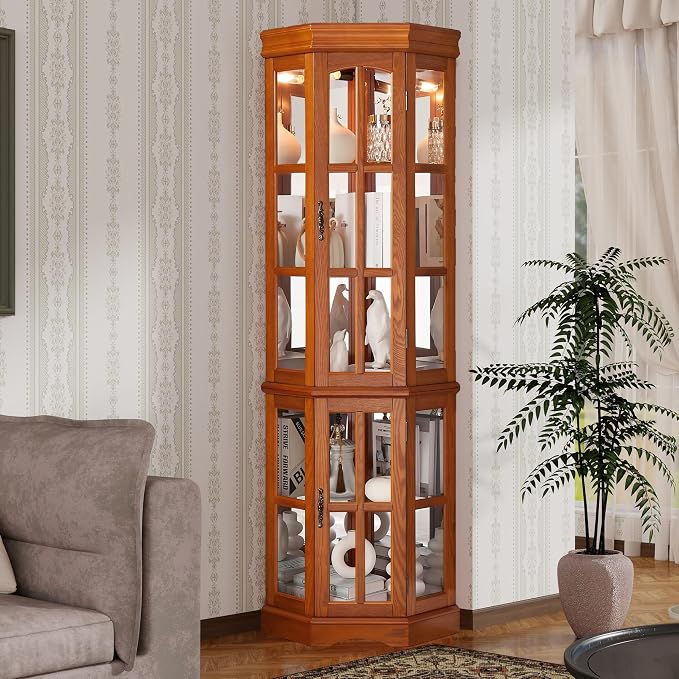 Seeutek Corner Curio Cabinet - Image 8