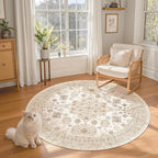 Round Rug 6ft, Circle Rug for Dining Room Table, Dining Room, Nursery Room - Image 3
