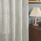 YoungsTex Dark Grey Linen Curtains - Image 7