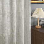 YoungsTex Extra Long Linen Curtains 95 Inch 2 Panels - Image 5