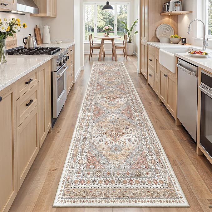 2x8 Runner Rug Non Slip, Washable Hallway Runner Rug, Nursery Room, Soft Runner - Image 3