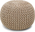 REDEARTH Round Pouf Ottoman by REDEARTH