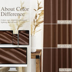 Mocha Brown Curtains 84 Inches Long - Image 3