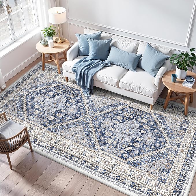 4x10 Runner Rug Non Slip, Washable Hallway Runner Rug, Nursery Room, Soft - Image 5