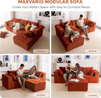 MAXYOYO Modular Sectional Sofa Couch, L Shaped Modern Cloud Couch - Image 4