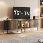 70" Fluted Mid Century Modern TV Stand by BEDEEP