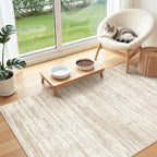 3x4 Rugs for Entryway, Washable Area Rug, Neutral Rug, Stain Resistant Indoor - Image 4