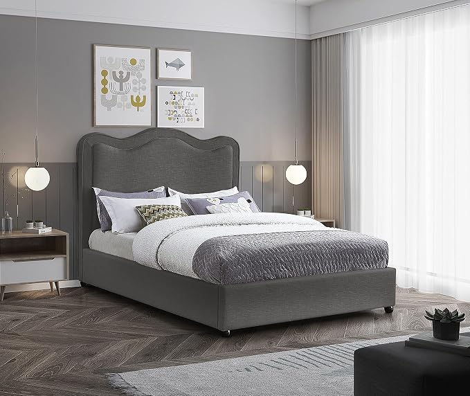 Meridian Furniture FelixGrey-F Felix Collection Modern | Contemporary Linen - Image 2