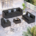 Patio Furniture Sets, 7-Piece Outdoor Patio Furniture by VonzoyHome
