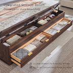 T4TREAM Fluted King Size Bed Frame - Image 4