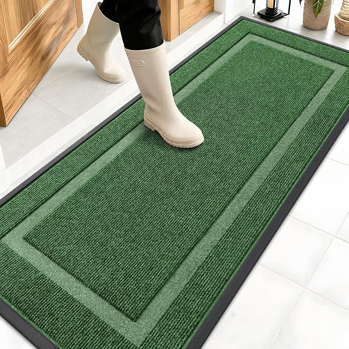OLANLY Front Door Mat Outside 59x20, All-Season Heavy-Duty Rubber Doormat | by OLANLY