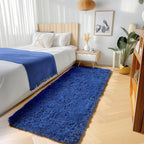 Navy Blue Runner Rugs for Boys Bedroom Living Room, Fluffy 2x6 Area Rug | Soft - Image 5