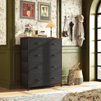 WLIVE Tall Fabric Dresser with 8 Drawers, Storage Tower with Fabric Bins - Image 2