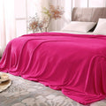 BEDELITE Fleece Blanket Soft Plush King Size Bed Blanket Hot Pink 108"x90" | by BEDELITE