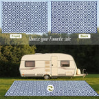 SAND MINE Reversible Mats, Plastic Straw Rug, Modern Area Rug, Large Floor Mat - Image 3