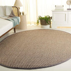 SAFAVIEH Area Rug 6x8 Oval- Natural Fiber Collection - Image 2