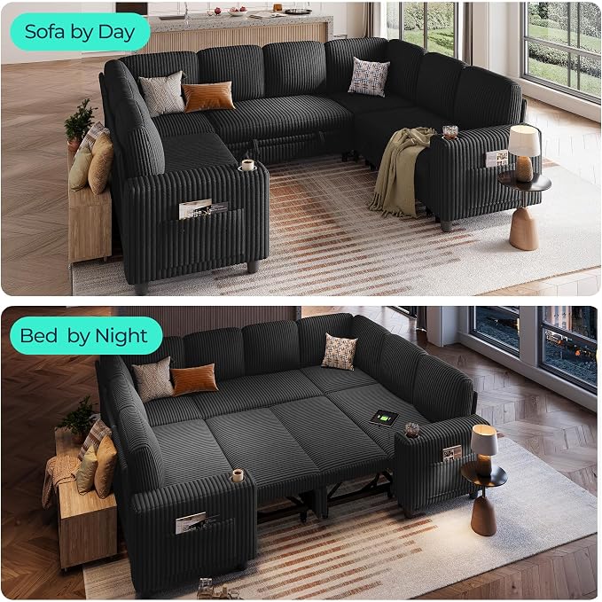 LINSY HOME Sectional Sleeper Sofa - Image 3