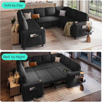 LINSY HOME Sectional Sleeper Sofa - Image 3