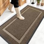 OLANLY Front Door Mat Outside 47x23, All-Season Heavy-Duty Rubber Doormat | by OLANLY