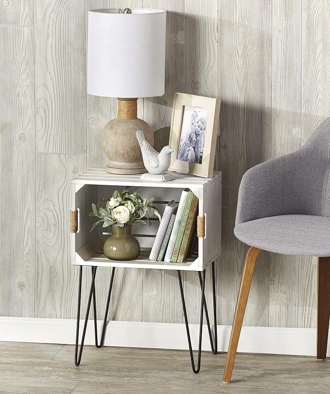 The Lakeside Collection Rustic Wooden Crate End Tables - Image 3