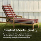 Honeycomb Outdoor Chaise Lounge Cushion - Image 3