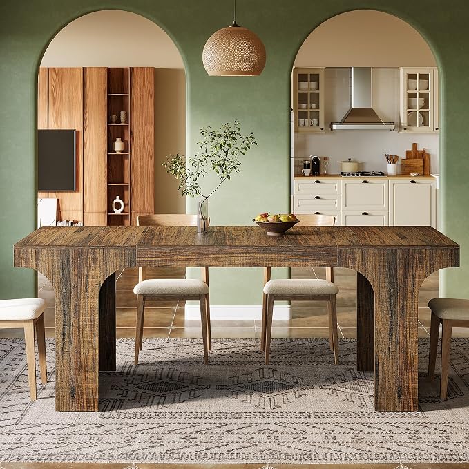 Tribesigns 71-Inch Farmhouse Dining Table - Image 4