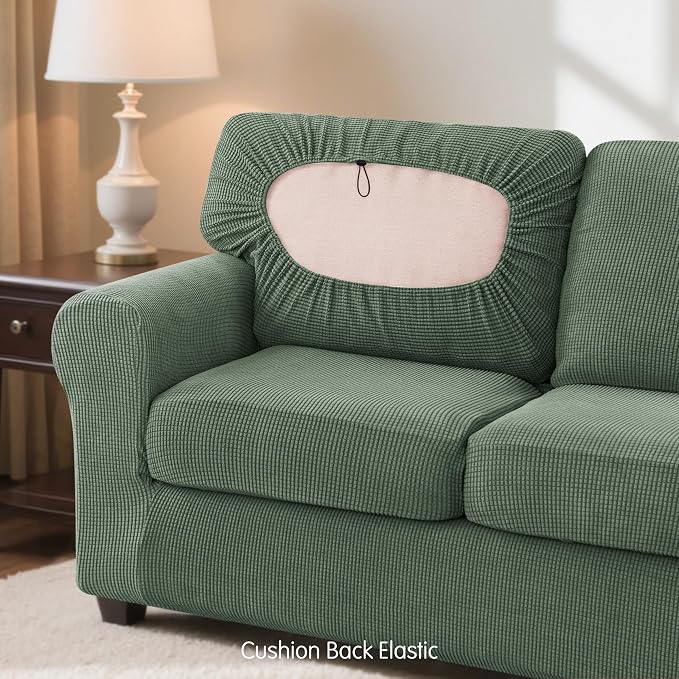 SUBRTEX 5 Pieces Stretch Sofa Slipcover Sets Couch Cover Sets Backrest Cushion - Image 7