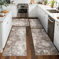 4-Piece Kitchen Rug Set with Runner – Washable Non-Slip Floor Mats by BYYVOORugsforYourHome