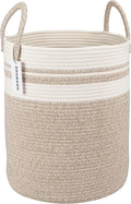 XUANGUO Cotton Rope Laundry Basket Hamper by XUANGUO