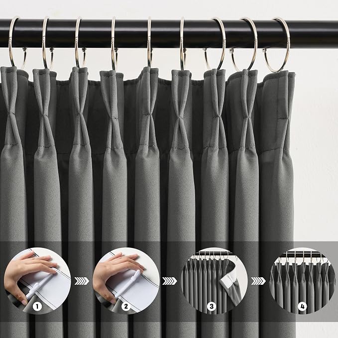 Pinch Pleat Patio Sliding Glass Door Curtains - Image 2