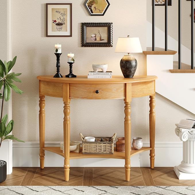 LUMISOL Half Moon Console Table by LUMISOL
