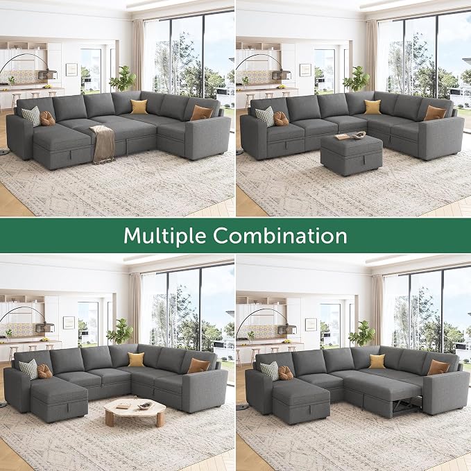 HONBAY Sectional Sleeper Sofa - Image 5