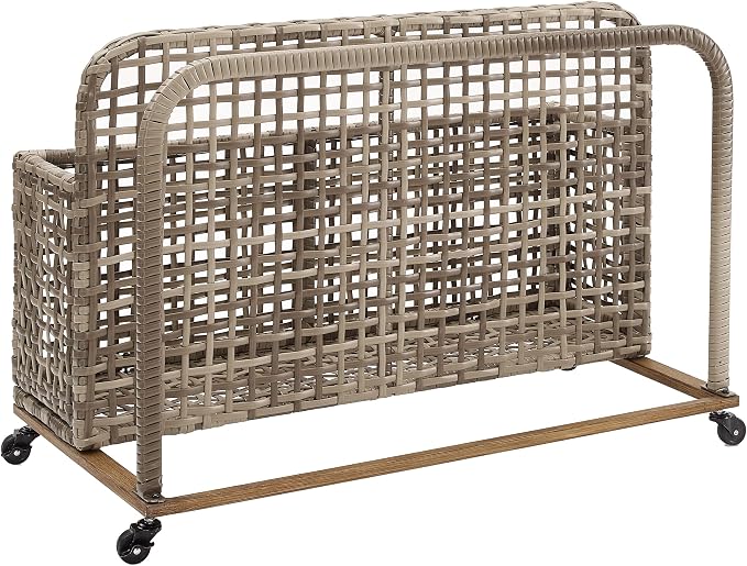 Crosley Furniture Ridley Wicker Outdoor Storage Pool Caddy - Image 3
