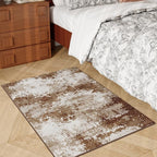Entryway Rug 2x3 Brown Welcome Door Mat Indoor Entrance 24x36, Washable Small - Image 3