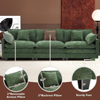 Ihanherry 111.4 Inch 3-Seater Cloud Sofa, Modular Sectional Couch, Modern Deep - Image 6