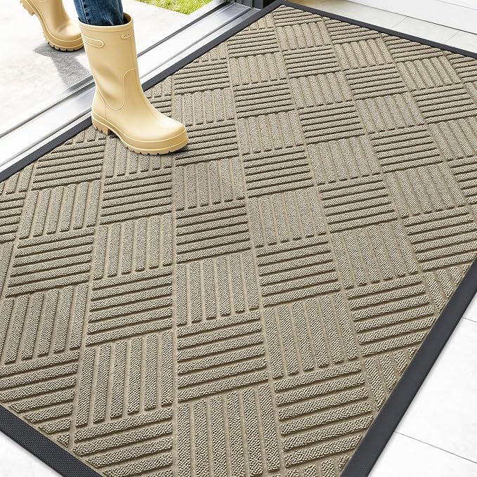 OLANLY Front Door Mat Outside Entrance 47x32, Waterproof Heavy-Duty Doormat | by OLANLY