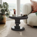 24/7 Shop at Home Kavren Modern 22-inch Oval Glossy Pedestal End Table by 247SHOPATHOME
