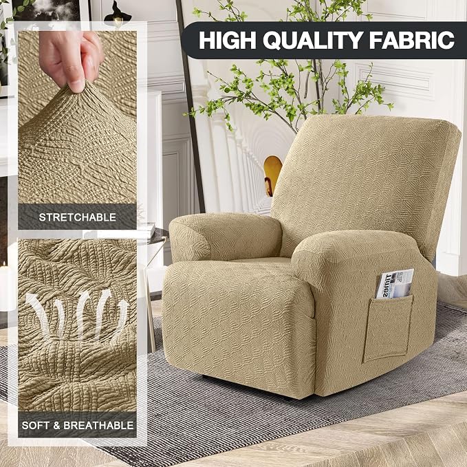 Timeles Recliner Covers Extra Wide Recliner Chair Cover Reclining Sofa - Image 2